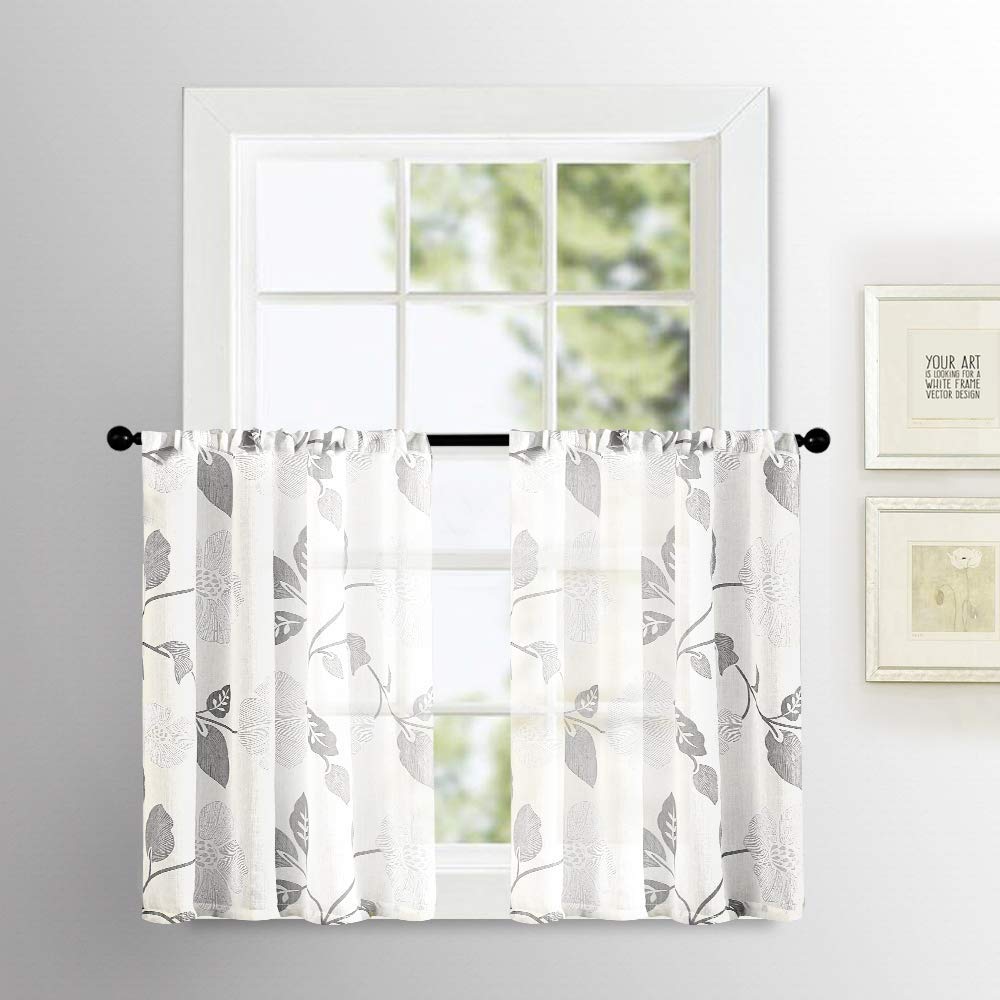 MRTREES Breathable Linen Classic Bathroom Curtain