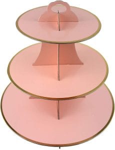 My Party Time Birthday Cardboard Cupcake Stand, 3-Tier