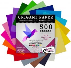 Origami Craze Easy Crease Origami Paper, 500-Sheets