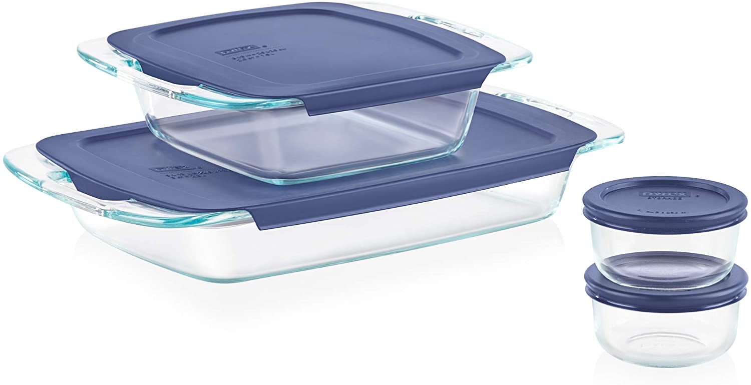Pyrex Glass Bakeware and Food Storage Set, 8-Piece