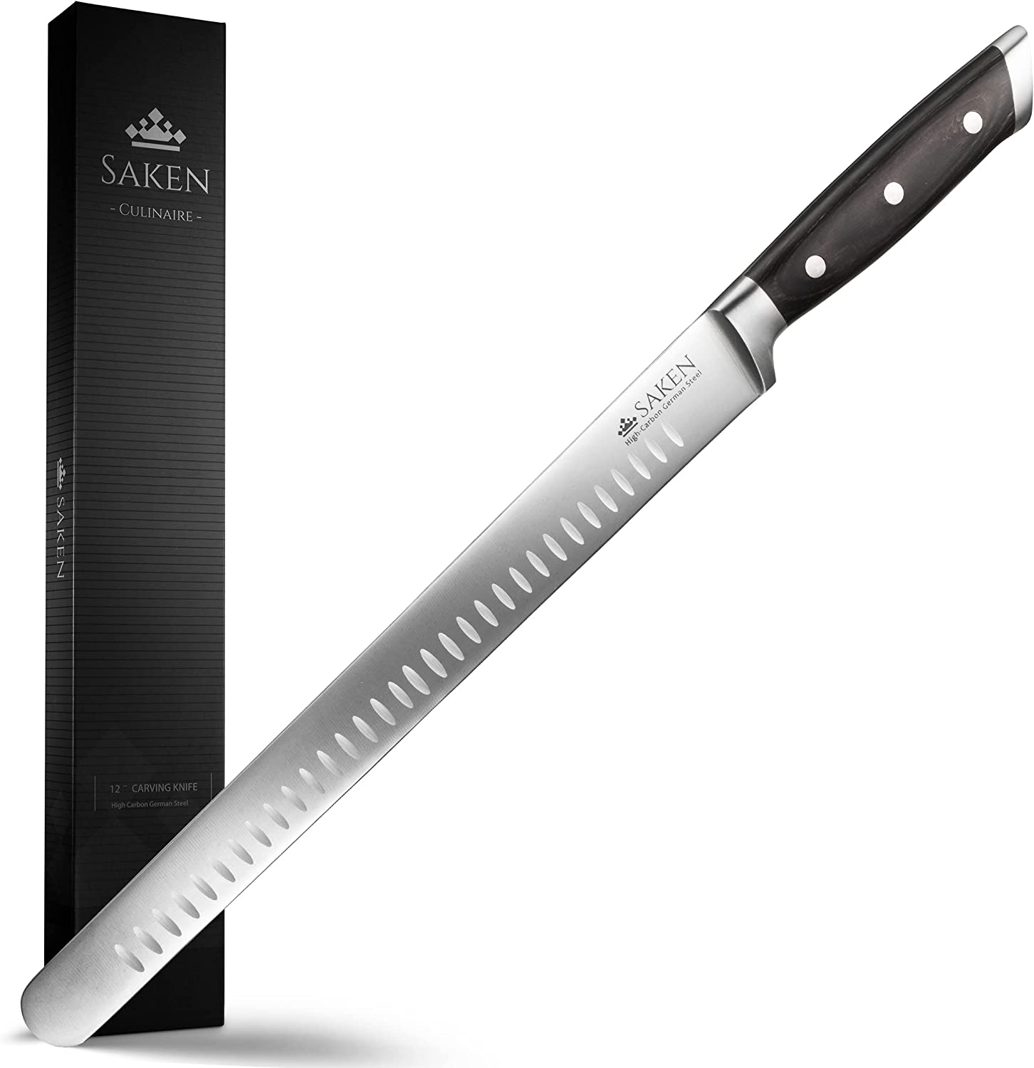 Saken Alloy Steel Razer Sharp Slicing Knife, 12-Inch