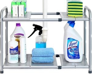 Simple Houseware Under Sink Expandable Organizer Rack