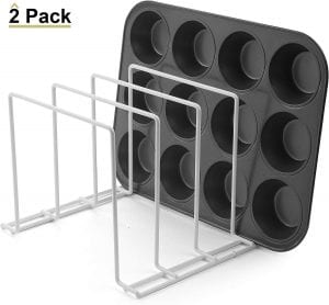 Stock Your Home Large Steel Bakeware Organizer