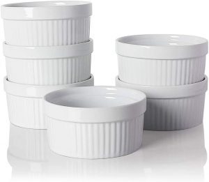 Sweejar Multifunctional Easy Clean Souffle Dishes, Set of 6