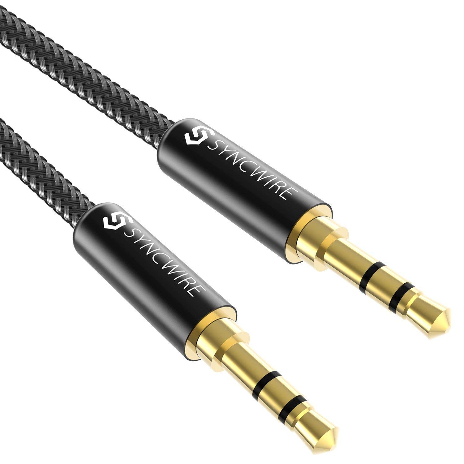 Syncwire 3.5mm Male-To-Male Nylon Braided AUX Cable, 3.3-Feet