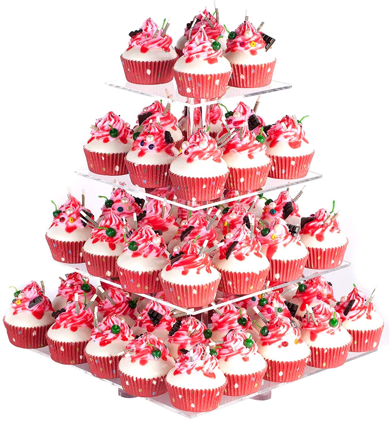 YestBuy Wedding Party Cupcake Stand, 4-Tier