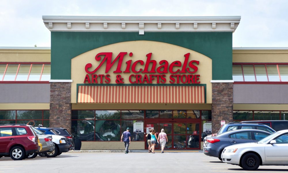A Michaels craft store is shown in Plattsburgh, New York.