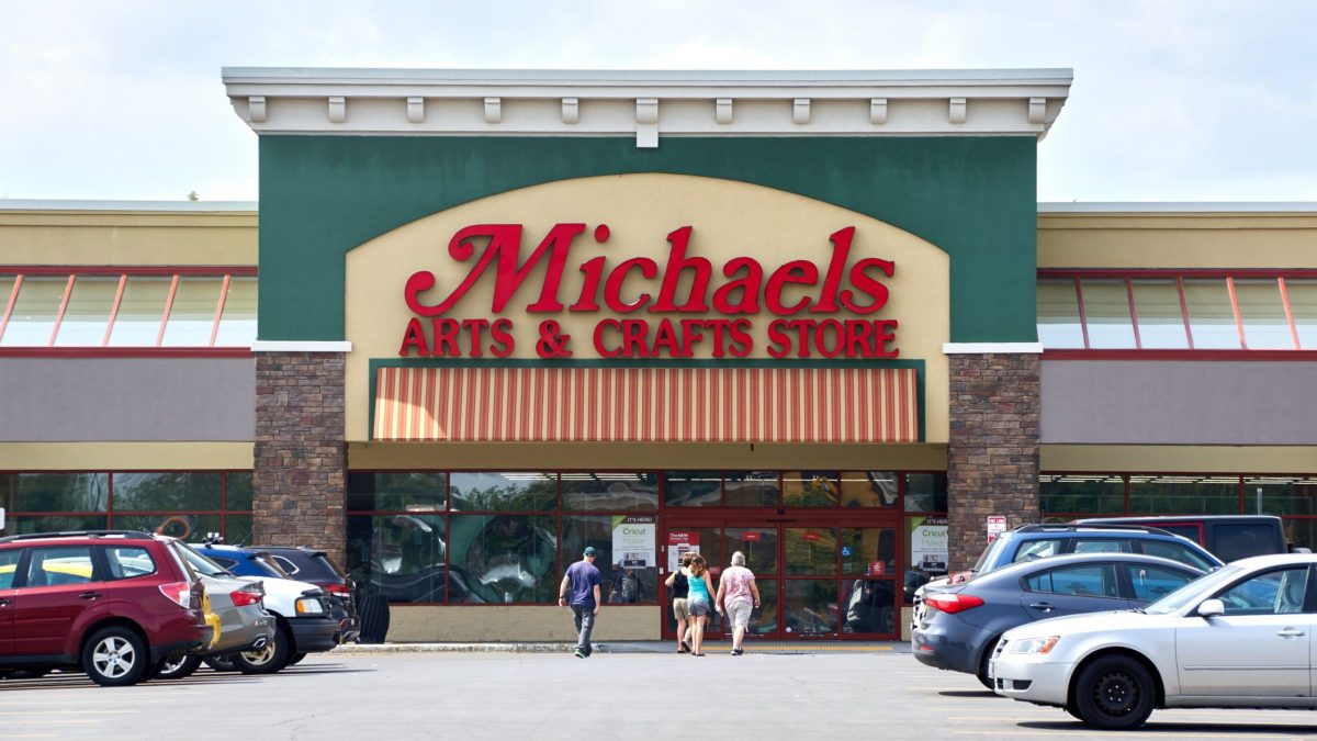 A Michaels craft store is shown in Plattsburgh, New York.
