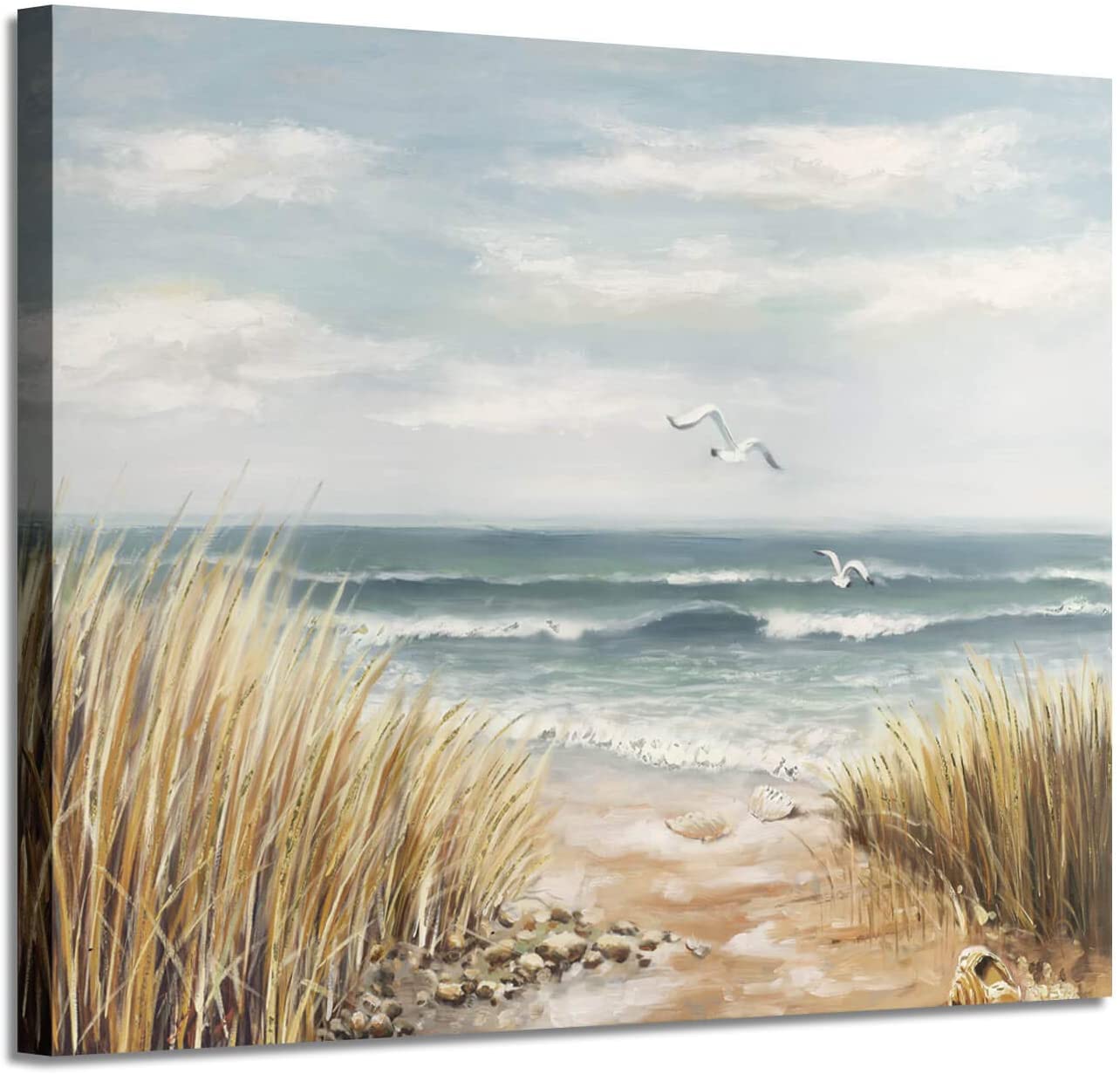 Artistic Path Seagull Coastal Water Art For Wall
