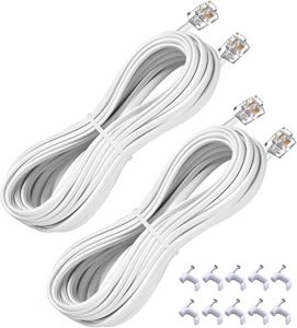Comm Cable Modem Telephone Extension Cord, 25-Foot