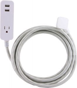 Cordinate Outlet & USB Extension Cord, 10-FT