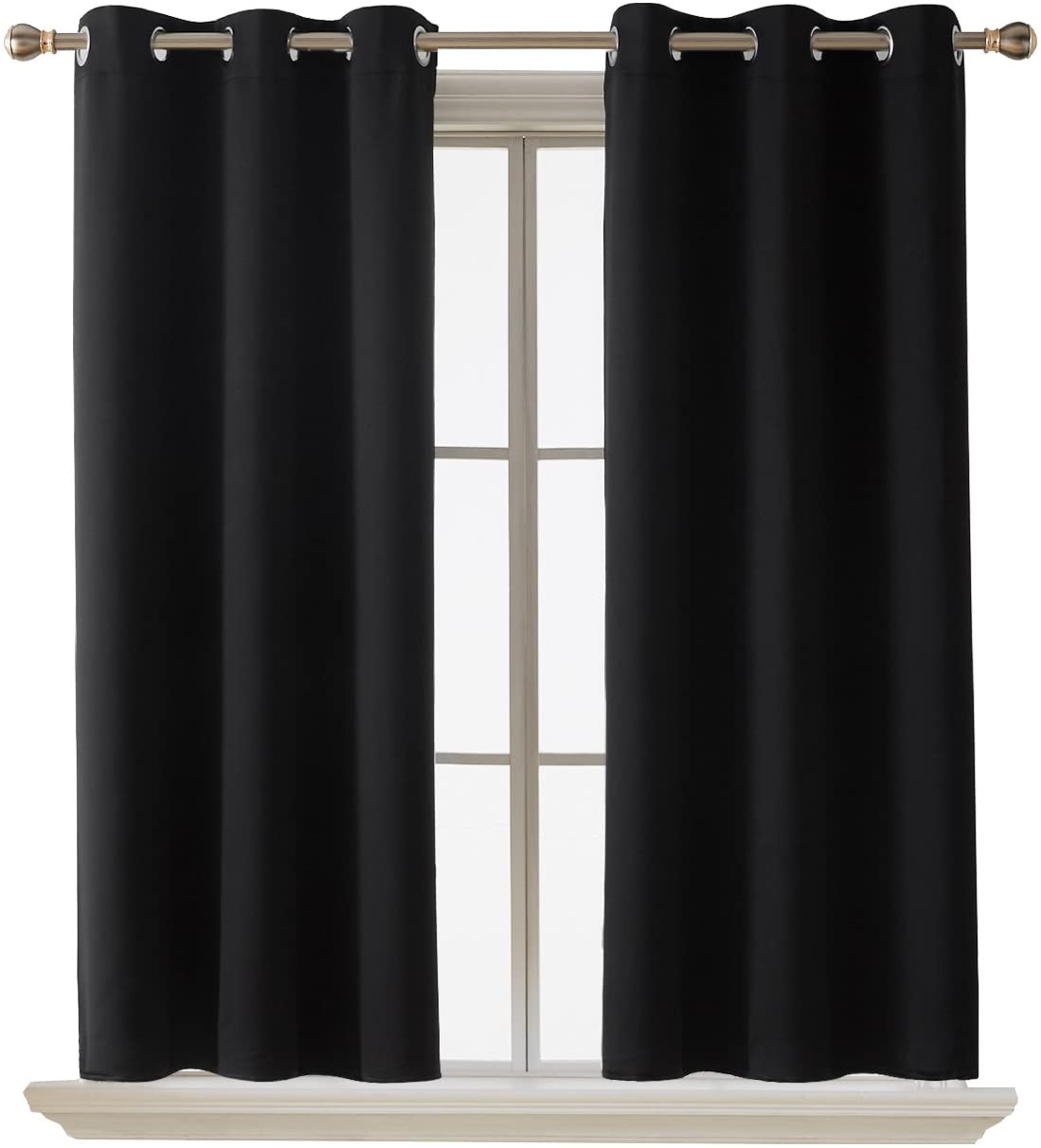 Deconovo Thermal Insulated Grommet Blackout Curtains, 1-Panel