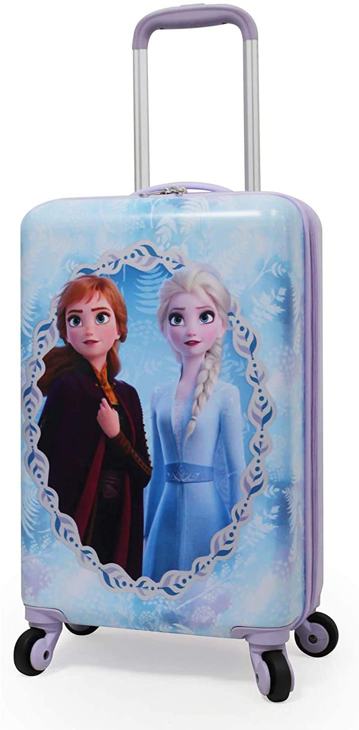 Disney Frozen Hardside Retractable Spinner Luggage For Kids