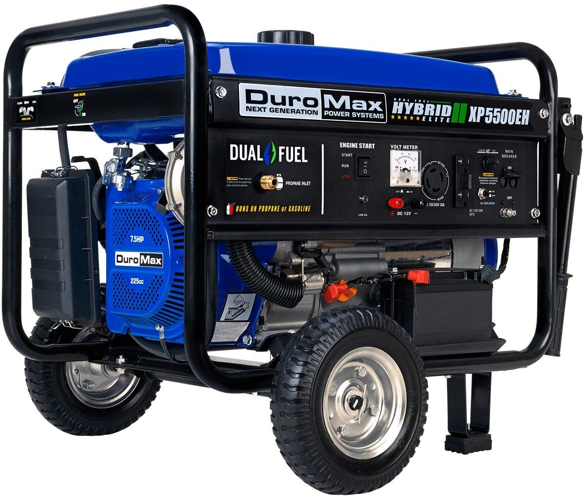 DuroMax Copper Windings Portable Generator, 5500-Watt