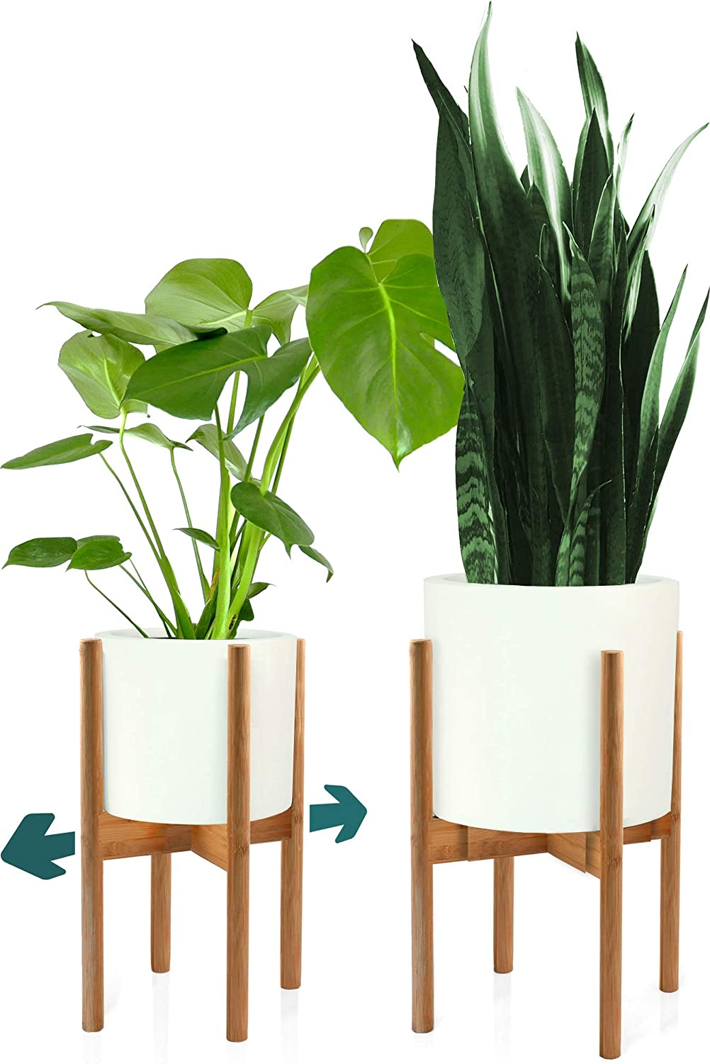Fox & Fern Vintage Bamboo Indoor Plant Stand