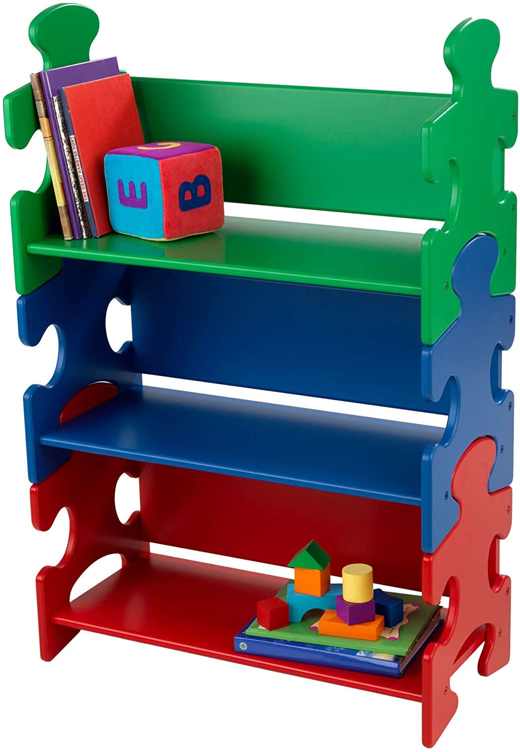 KidKraft Wooden Puzzle Piece Bookcase