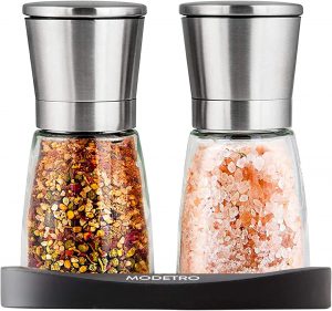 Modetro Premium Mess-Free Salt and Pepper Grinder