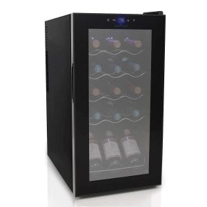 NutriChef Adjustable Temperature Wine Cooler Refrigerator