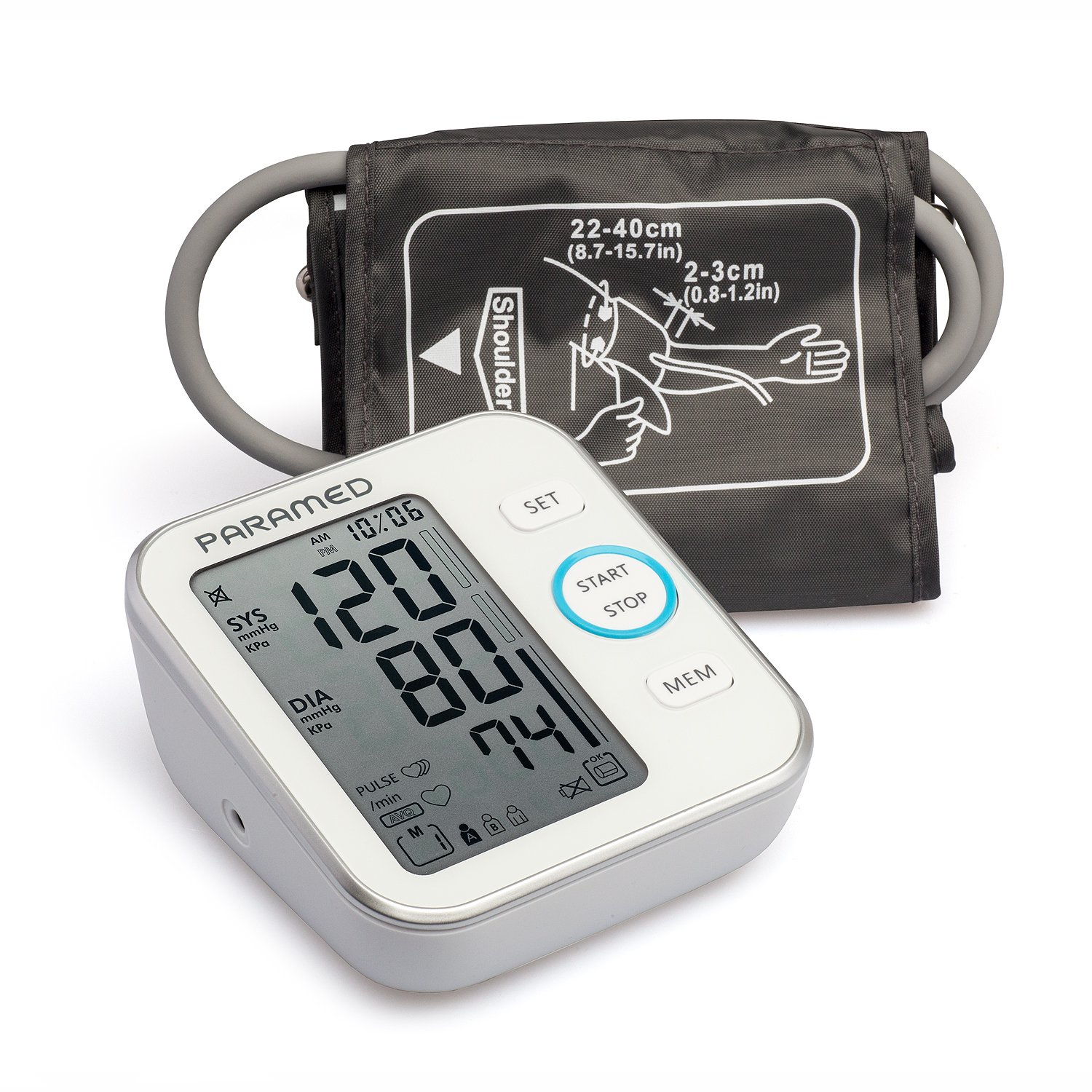 Paramed Automatic Upper Arm USB Blood Pressure Monitor