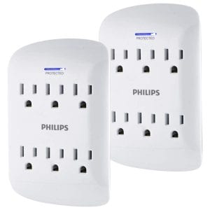 PHILIPS Surge Protector Tap, 6-Outlet