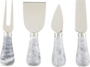 Prodyne KM-4-W Froma Marble Cheese Knife Set, 4-Piece
