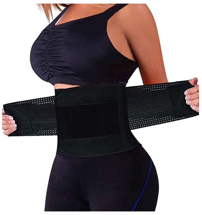 Qeesmei Back Support Breathable Waist Trainer