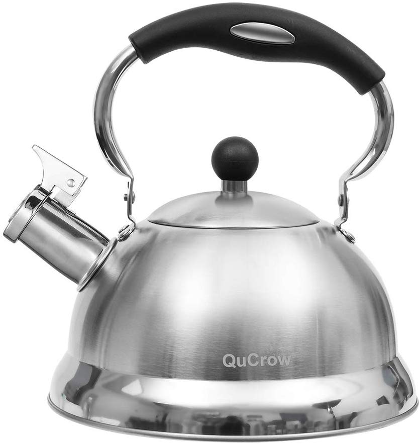 QuCrow Whistling BPA-Free Tea Pot Kettle, 3-Quart