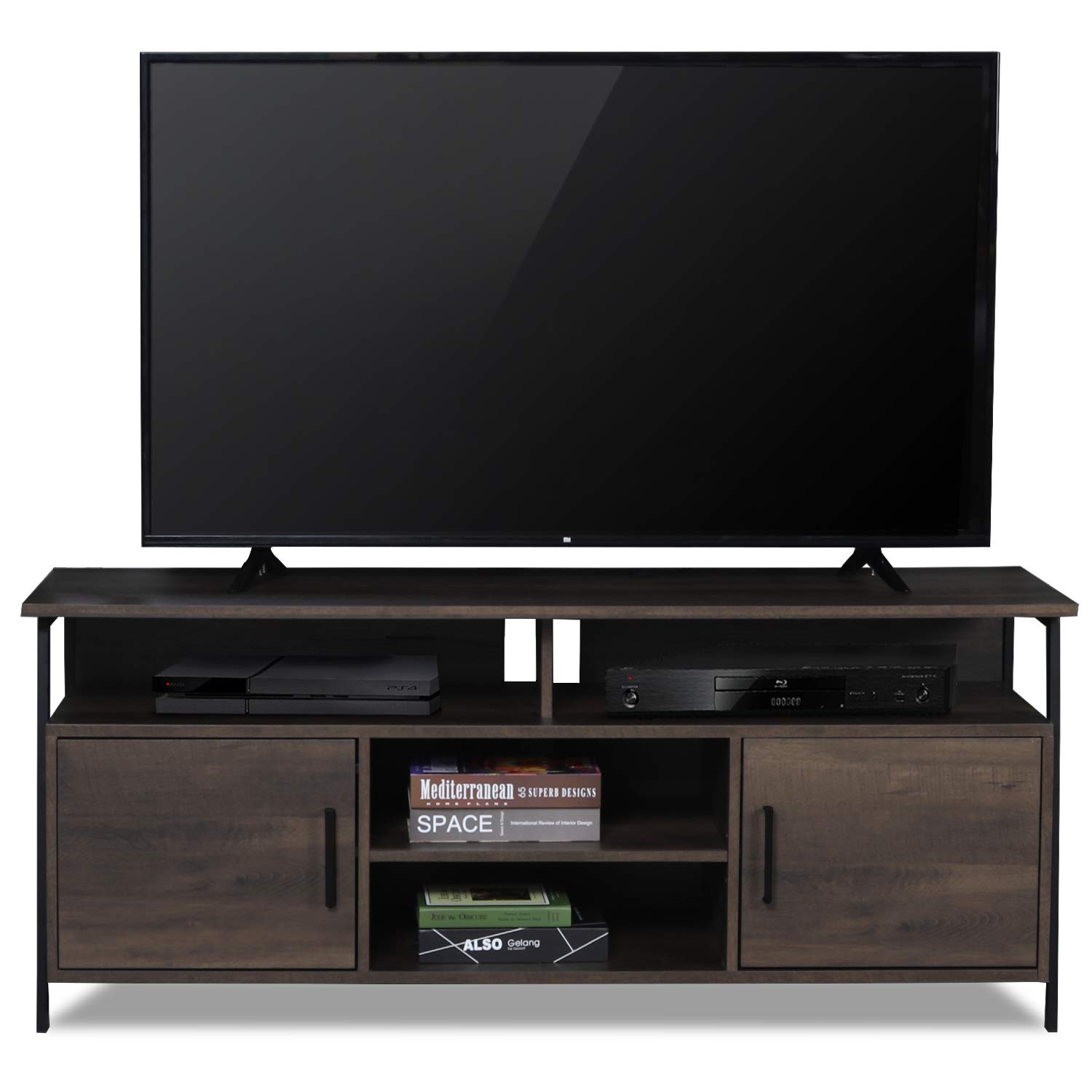 Sekey Home Entertainment Center Wood Media TV Stand, 58-Inch
