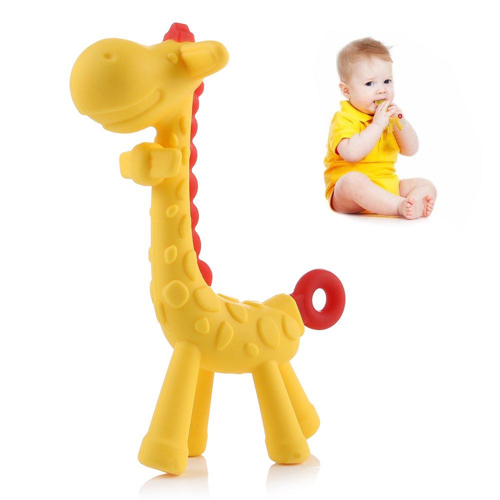 Tinabless Giraffe Gum Relief BPA Free Teething Toy