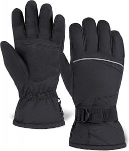 Tough Outdoors Cold Weather Waterproof Winter Ski Gloves