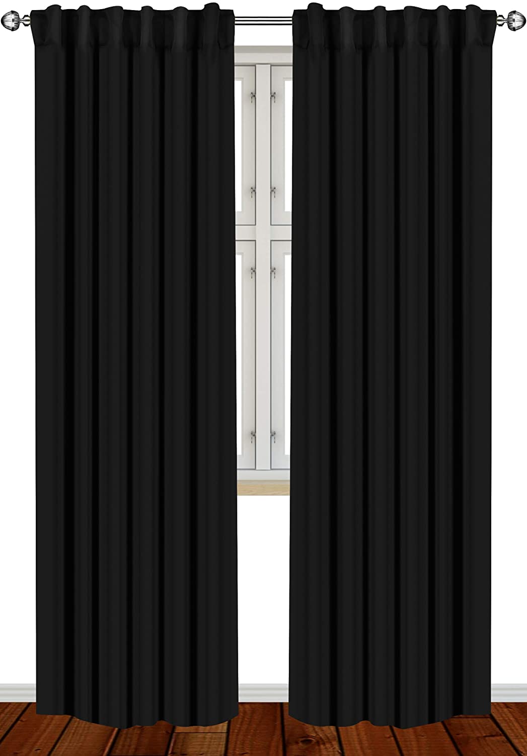 Utopia Thermal Insulated Blackout Curtains, 2-Panels