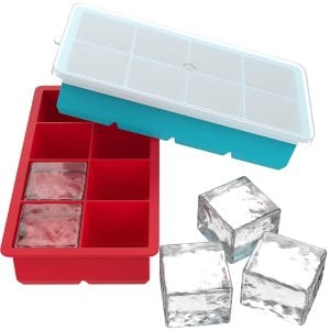 Vremi Silicone Ice Cube Trays, 2-Pack