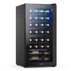 WIE Freestanding Compressor UV-Protective Finish Wine Refrigerator