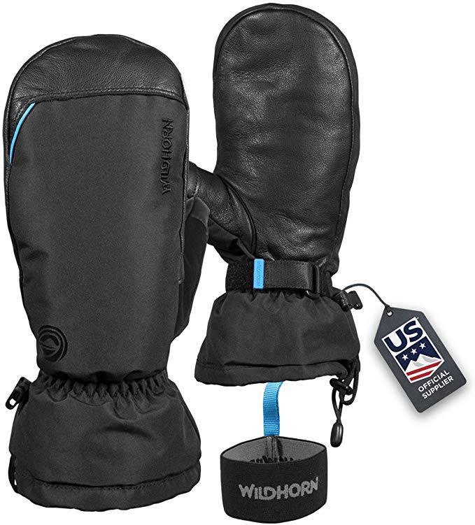 Wildhorn Unisex Waterproof Leather Ski Mittens