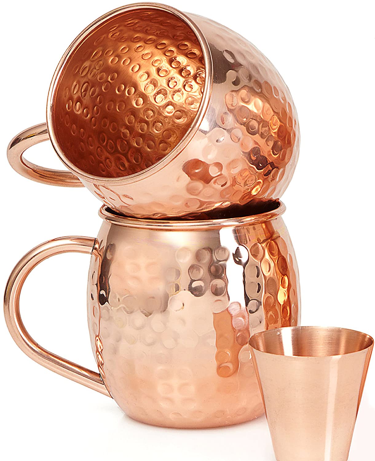 Willow & Everett Copper Moscow Mule Mugs & Shot Glass