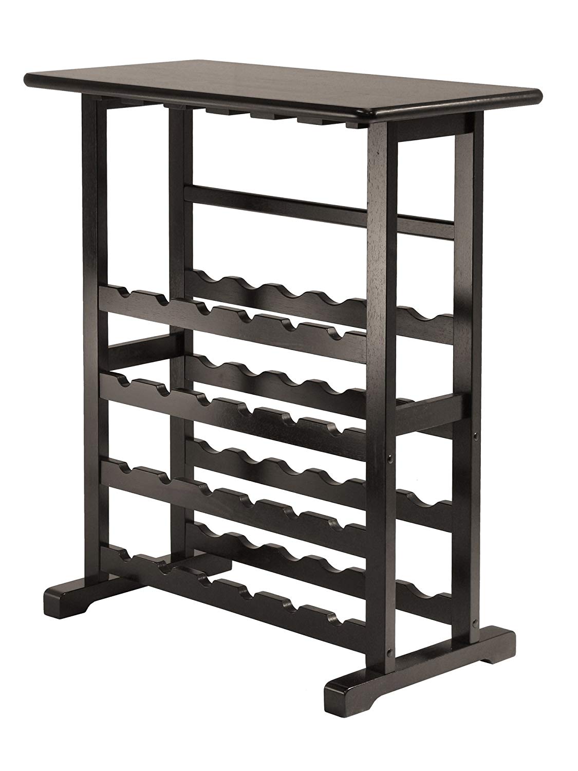 Winsome Vinny Floor Standing Wine Rack For Small Spaces, 24-Bottles