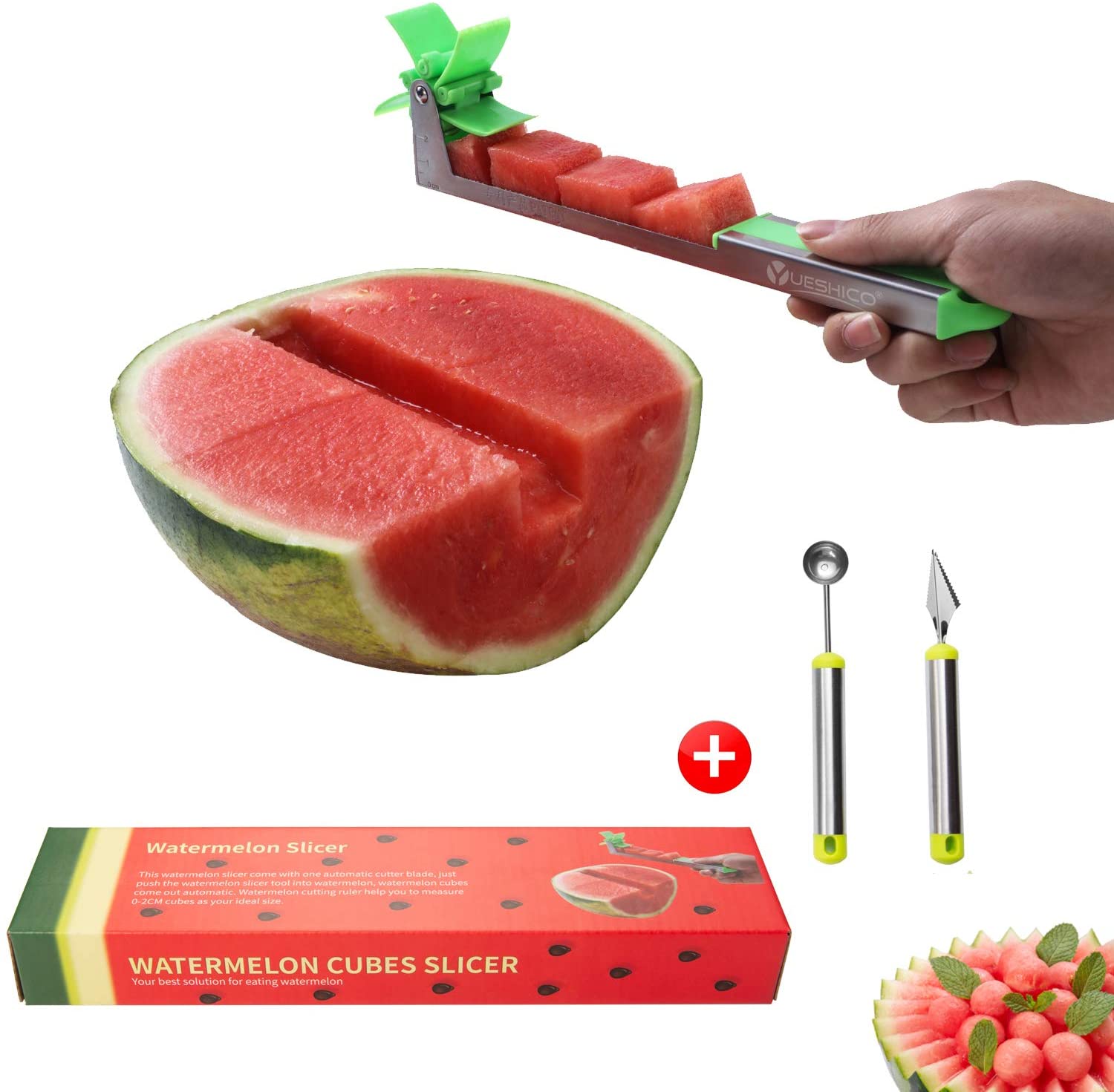 Spark Innovators Green SR-MC12 Right Melon Slicer 1 x 1.5 x 9 inches