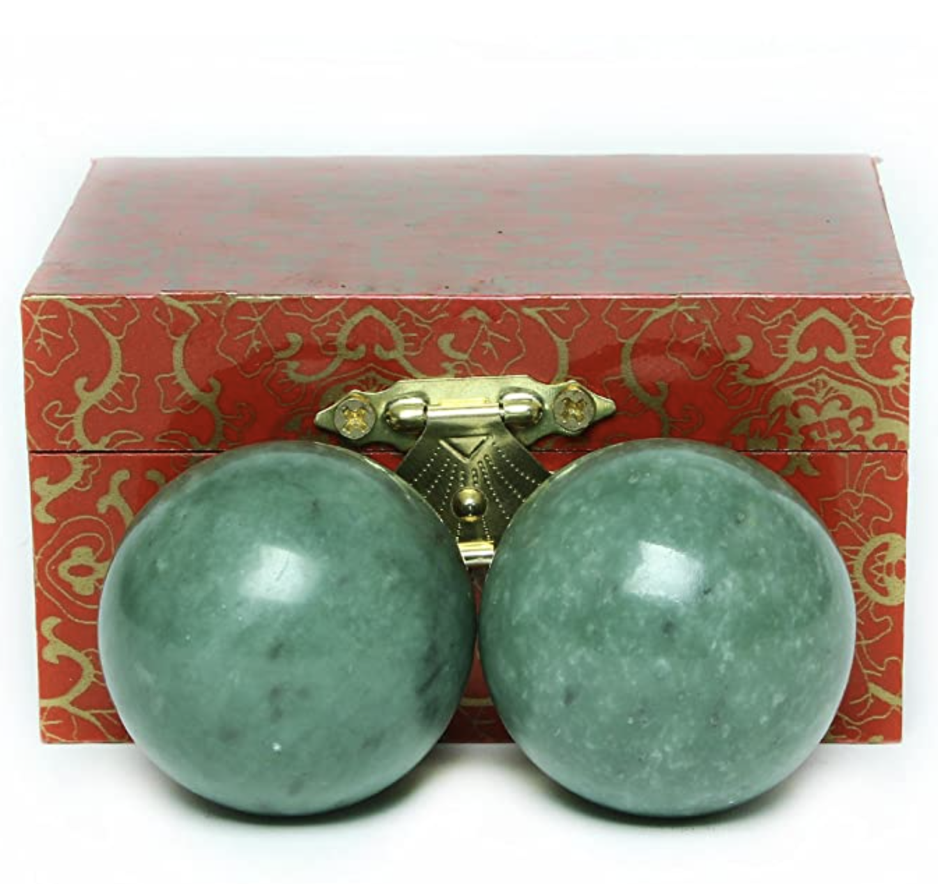Brass Statu Pain Relief Baoding Zen Balls & Decorative Box
