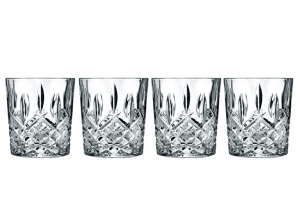 Waterford Marquis 165118 Lead-Free Italian Whiskey Glasses, Set Of 4