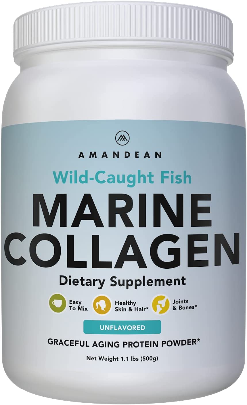 AMANDEAN Paleo Anti-Aging Marine Collagen Protein Powder