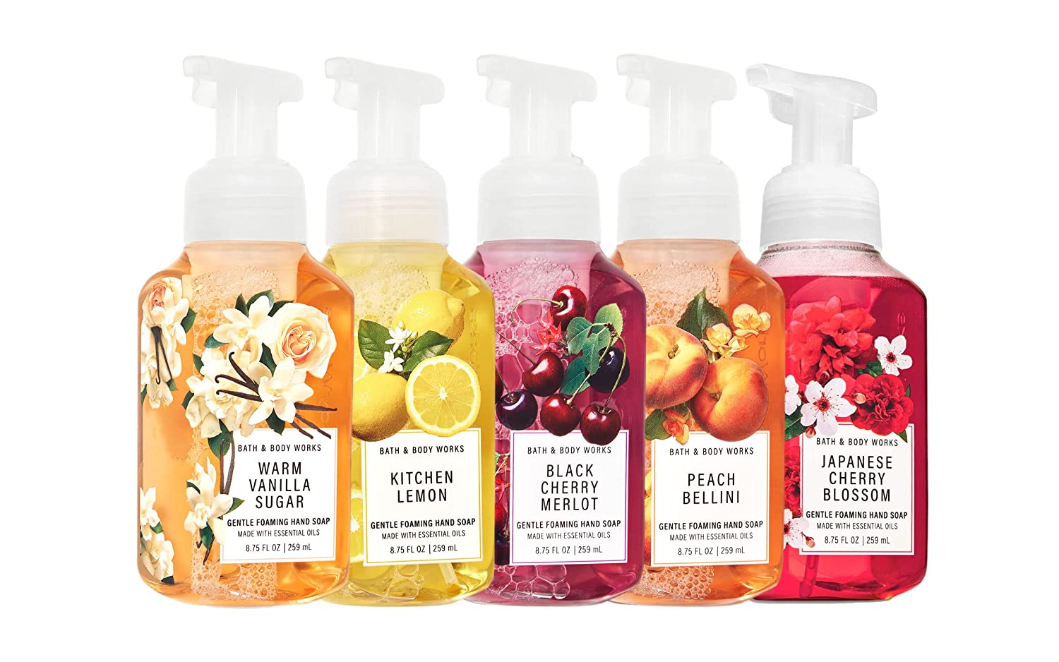 Bath & Body Works Essential Oils Hand Soap, 5-Pack