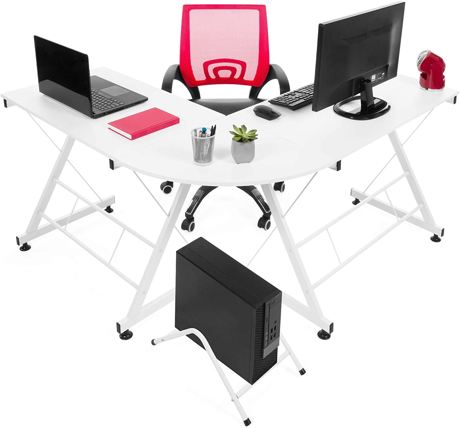 Best Choice Products Modular L-Shaped Workstation