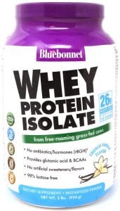 Bluebonnet Strengthening Whey Protein Isolate Powder, French Vanilla