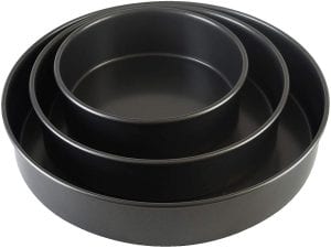 Chicago Metallic Multi-Layer Circle Cake Pans, 3-Piece