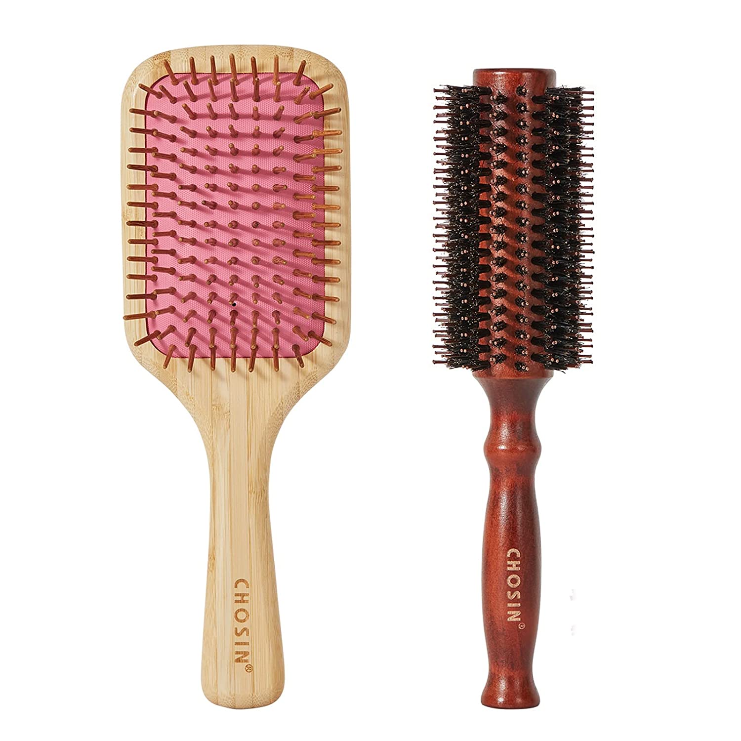 CHOSIN Eco-Friendly Beech Paddle Hair Brush