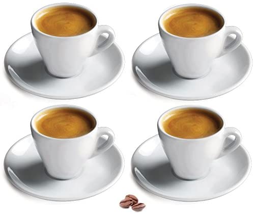 Cuisinox Porcelain Pear Shaped Espresso Cup, Set Of 4
