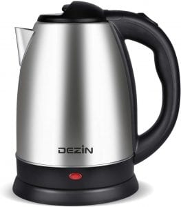 Dezin Stainless Steel Auto Shut-Off Cordless Electric Kettle For Coffee
