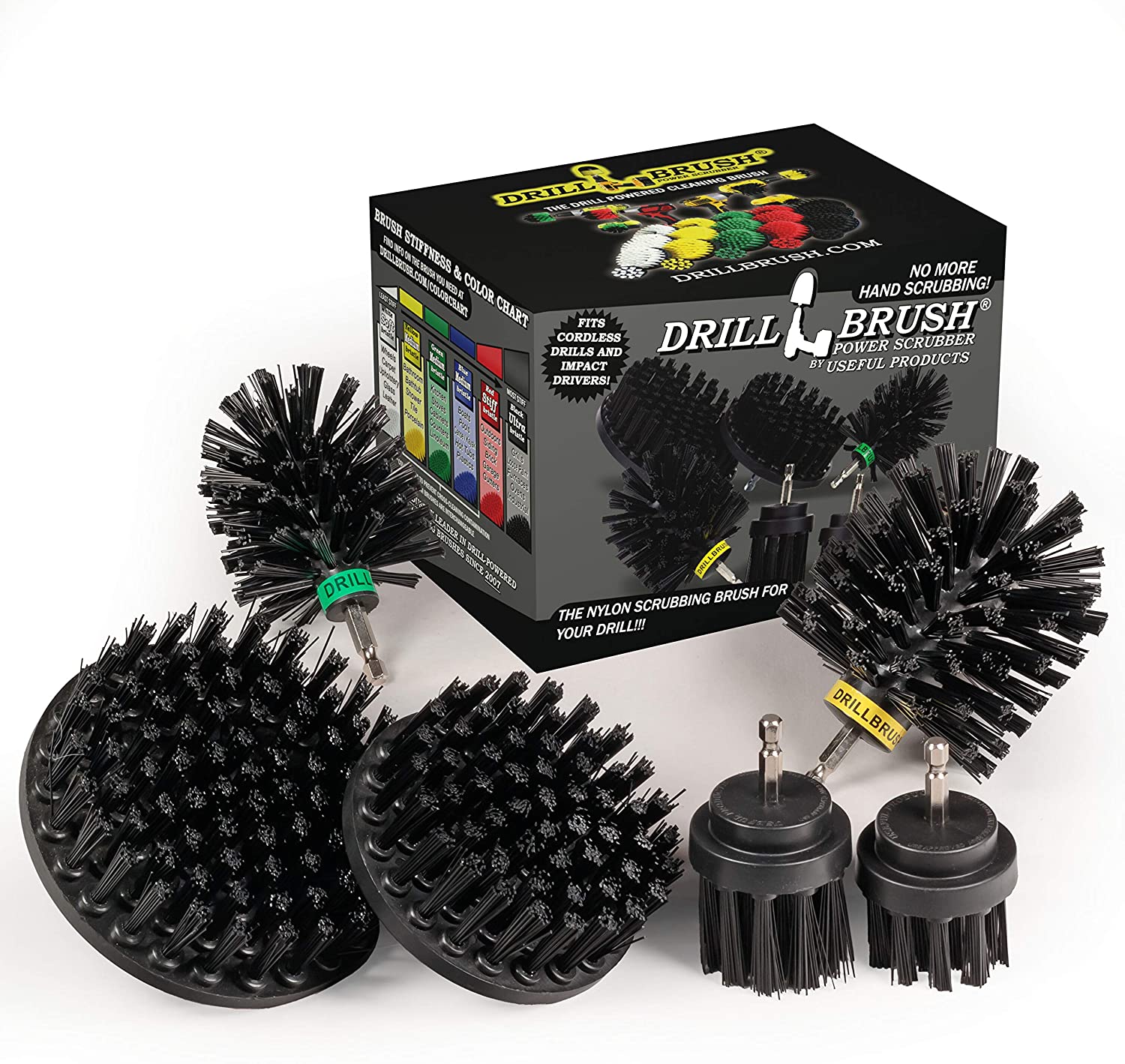 Drillbrush Power Scrubber Rust Resistant Grill Cleaner Attachments