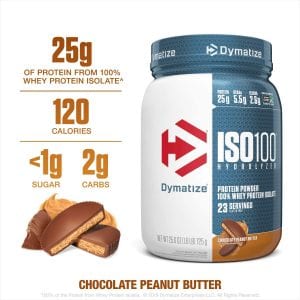 Dymatize ISO100 Hydrolyzed Whey Isolate, Chocolate Peanut Butter