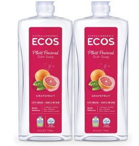 ECOS Dishmate Hypoallergenic Dish Soap, 2-Pack